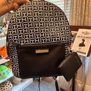 Tommy Hilfiger Black and White Backpack